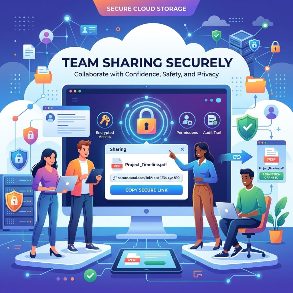 Secure sharing workflow